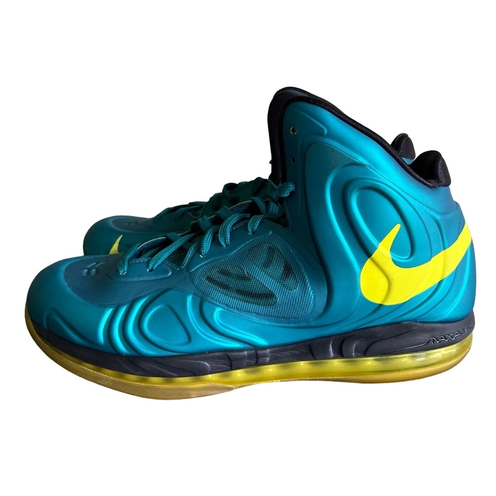 Nike Men's Air Max Hyperposite Tropical Teal Sonic Yellow Shoe Size 11 #1149